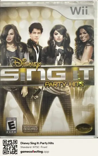 Disney Sing It: Party Hits Nintendo Wii, NTSC box front