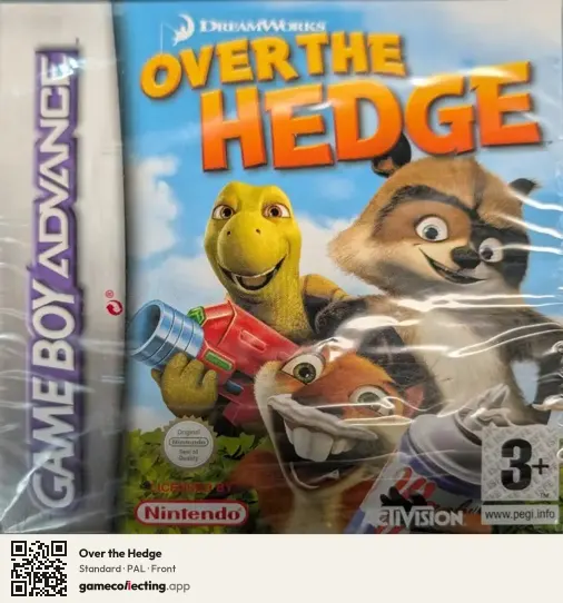 Over the Hedge Game Boy Advance, PAL box front