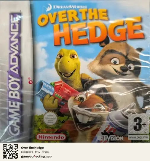 Over the Hedge Game Boy Advance, PAL box front