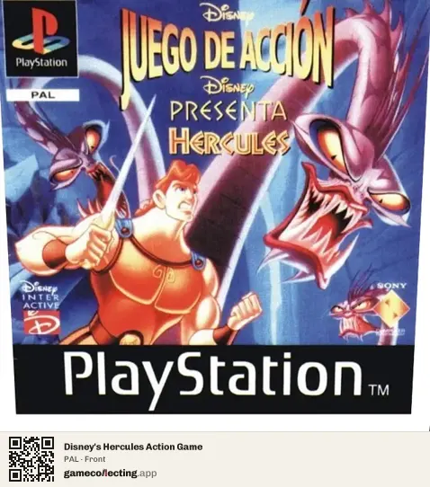 Disney's Hercules Action Game PlayStation, PAL box front
