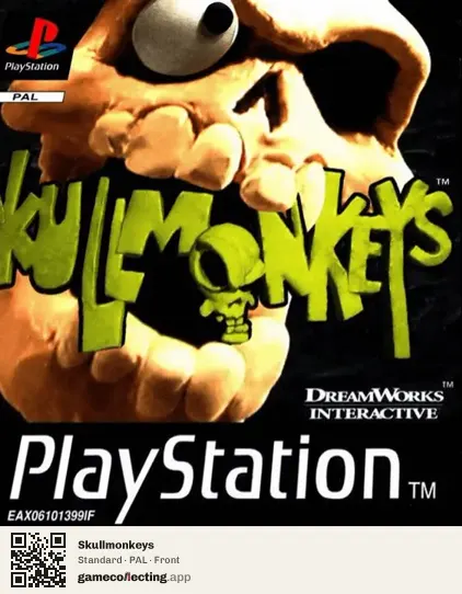 Skullmonkeys PlayStation, PAL box front