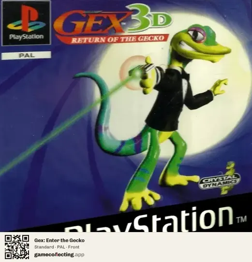 Gex: Enter the Gecko PlayStation, PAL box front