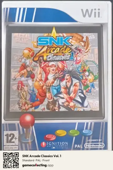 SNK Arcade Classics Vol. 1 Nintendo Wii, PAL box front