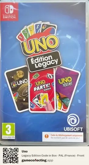 Uno Nintendo Switch, France box front