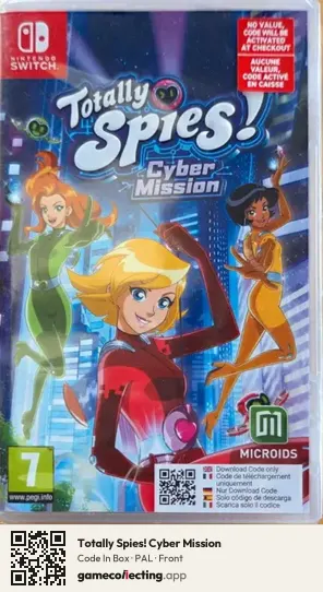 Totally Spies! Cyber Mission Nintendo Switch, PAL box front