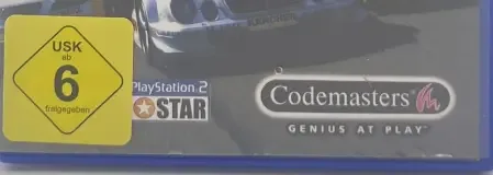 TOCA Race Driver, the USK square on its front