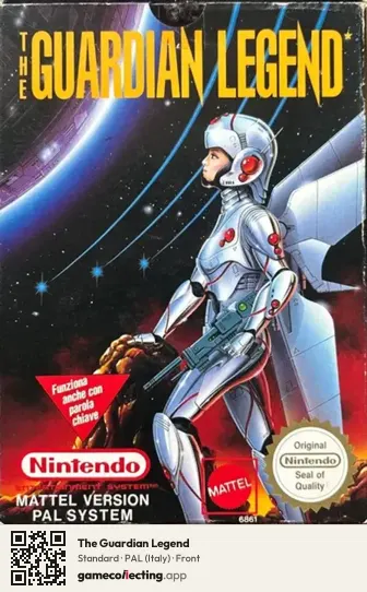 The Guardian Legend Nintendo Entertainment System, Italy box front