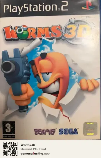 Worms 3D PlayStation 2, PAL box front