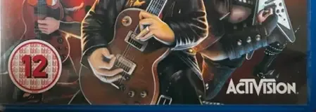 Guitar Hero, the PEGI square on its front