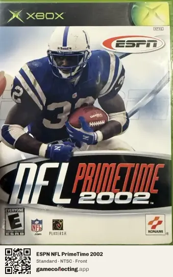 ESPN NFL PrimeTime 2002 Xbox, NTSC box front