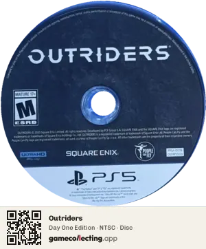 Outriders PlayStation 5, NTSC disc