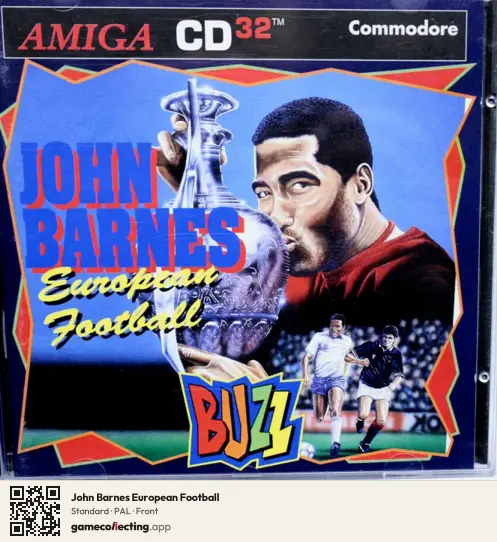 John Barnes European Football Amiga CD32, PAL box front