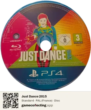 Just Dance 2015 PlayStation 4, PAL disc