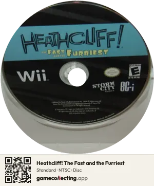 Heathcliff! The Fast and the Furriest Nintendo Wii, NTSC disc
