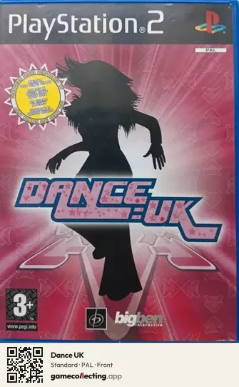 Dance UK PlayStation 2, PAL box front