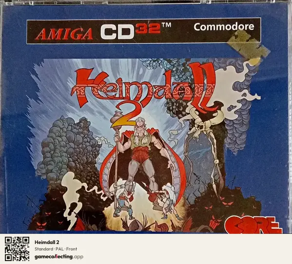 Heimdall 2 Amiga CD32, PAL box front