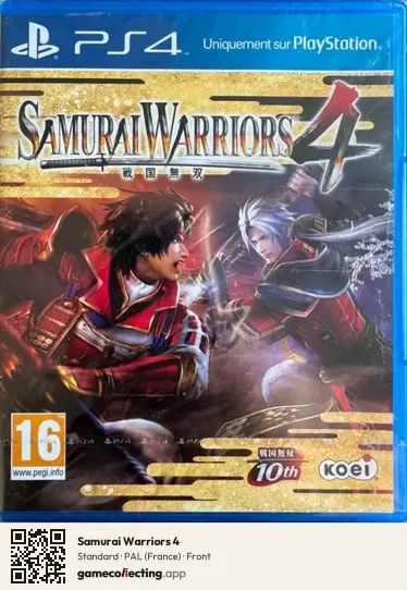 Samurai Warriors 4 PlayStation 4, France box front