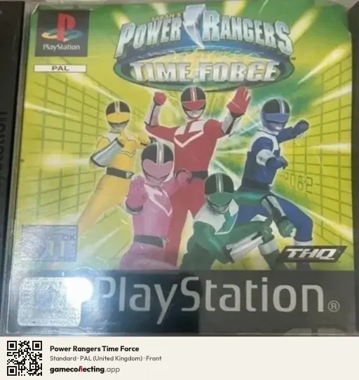 Power Rangers Time Force PlayStation, United Kingdom box front