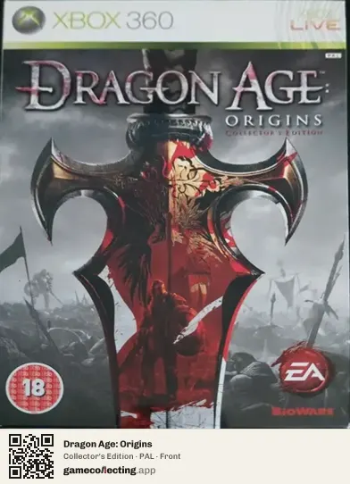 Dragon Age: Origins Xbox 360, PAL box front
