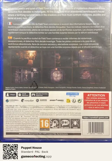 Puppet House PlayStation 5, PAL box back