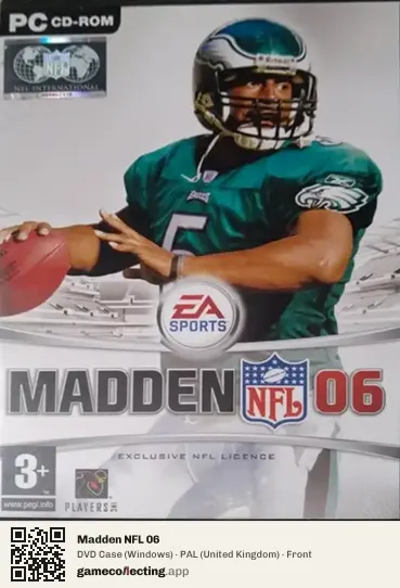Madden NFL 06 Computer, United Kingdom box front