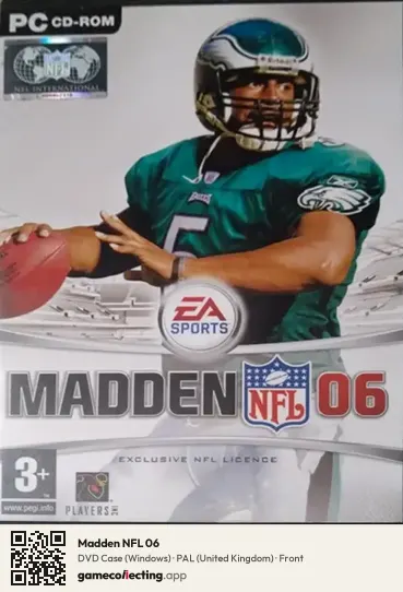 Madden NFL 06 Computer, United Kingdom box front