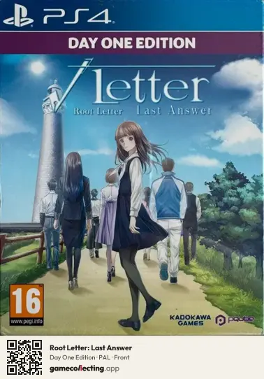 Root Letter: Last Answer PlayStation 4, PAL box front