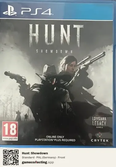 Hunt: Showdown PlayStation 4, Germany box front