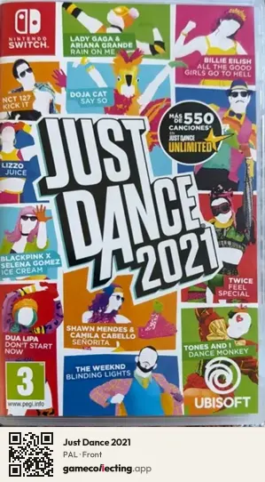 Just Dance 2021 Nintendo Switch, PAL box front
