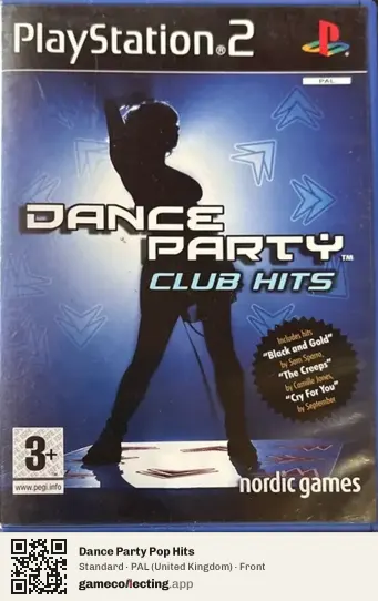 Dance Party Pop Hits PlayStation 2, United Kingdom box front