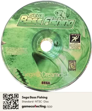 Sega Bass Fishing Sega Dreamcast, NTSC disc