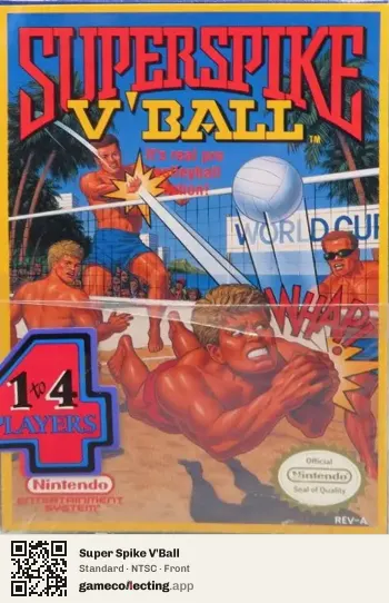 Super Spike V'Ball Nintendo Entertainment System, NTSC box front