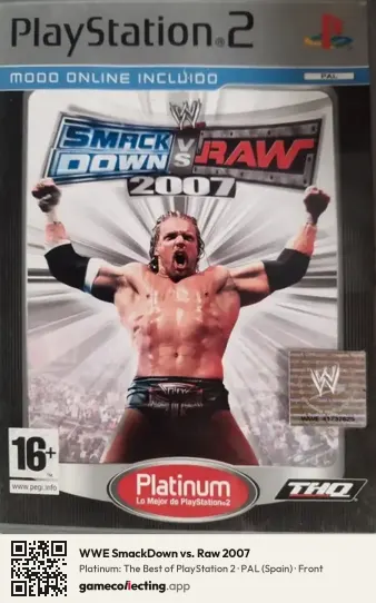 WWE SmackDown vs. Raw 2007 PlayStation 2, Spain box front
