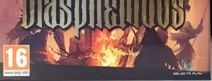 Blasphemous, the PEGI square on its front