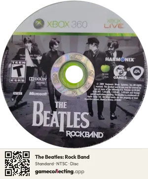 The Beatles: Rock Band Xbox 360, NTSC disc