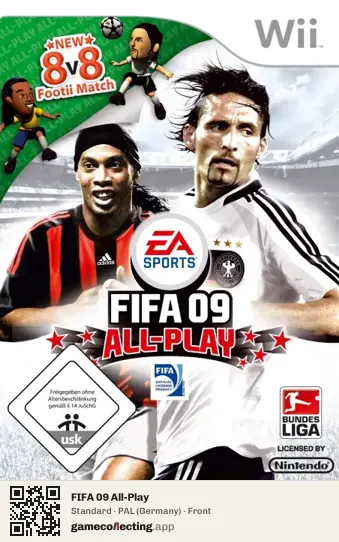FIFA 09 All-Play Nintendo Wii, Germany box front