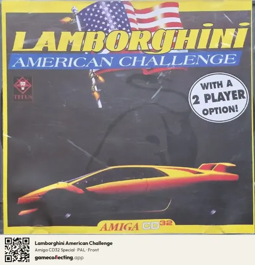 Lamborghini American Challenge Amiga CD32, PAL box front