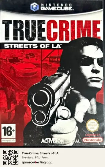 True Crime: Streets of LA Nintendo GameCube, PAL box front