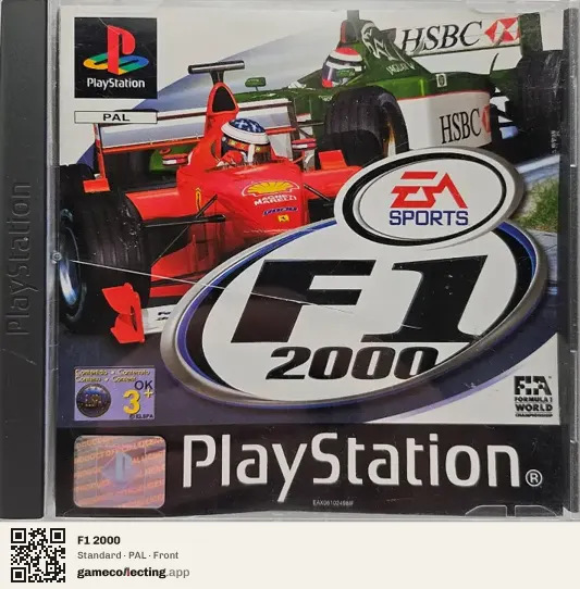 F1 2000 PlayStation, PAL box front