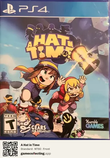 A Hat in Time PlayStation 4, NTSC box front