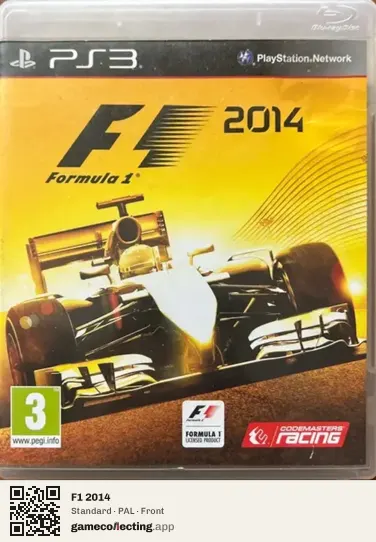 F1 2014 PlayStation 3, PAL box front