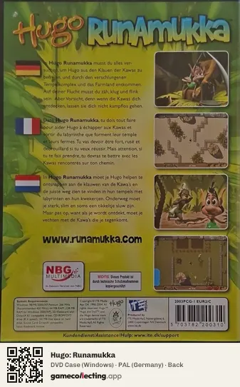 Hugo: Runamukka Computer, Germany box back