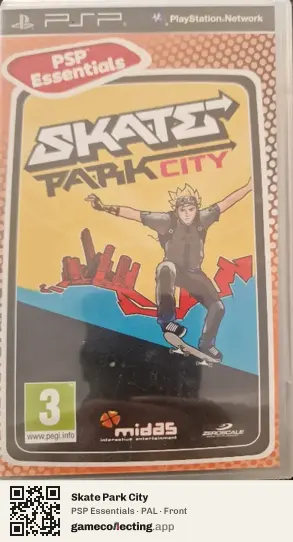 Skate Park City PlayStation Portable, PAL box front