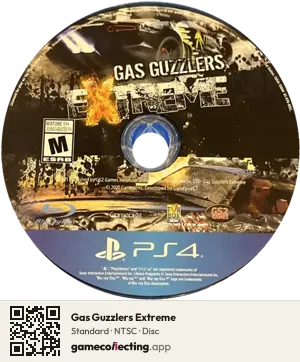 Gas Guzzlers Extreme PlayStation 4, NTSC disc