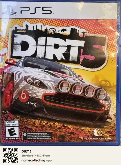 DIRT 5 PlayStation 5, NTSC box front