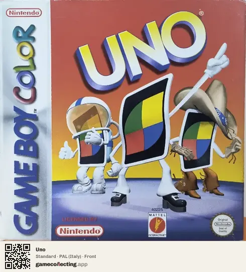 Uno Game Boy Color, Italy box front
