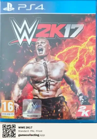 WWE 2K17 PlayStation 4, PAL box front