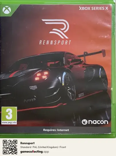 Rennsport Xbox Series X, United Kingdom box front