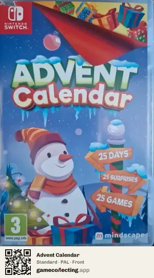Advent Calendar Nintendo Switch, PAL box front