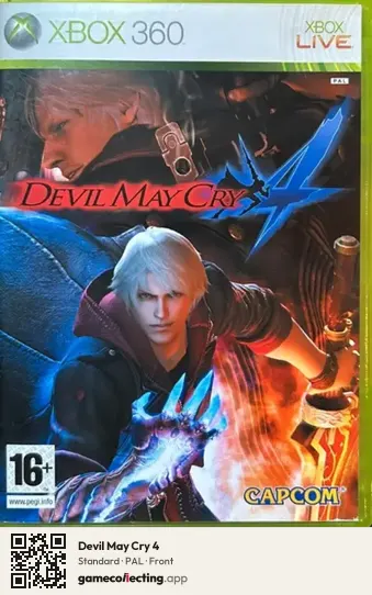 Devil May Cry 4 Xbox 360, PAL box front